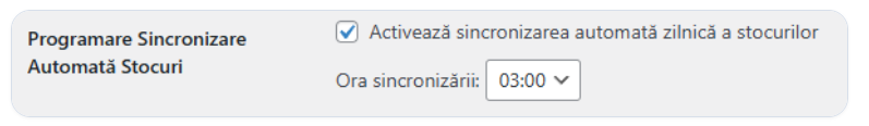 Sincronizare programată